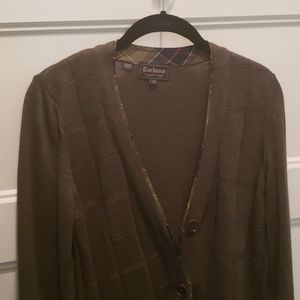 Barbour cardigan UK12 olive